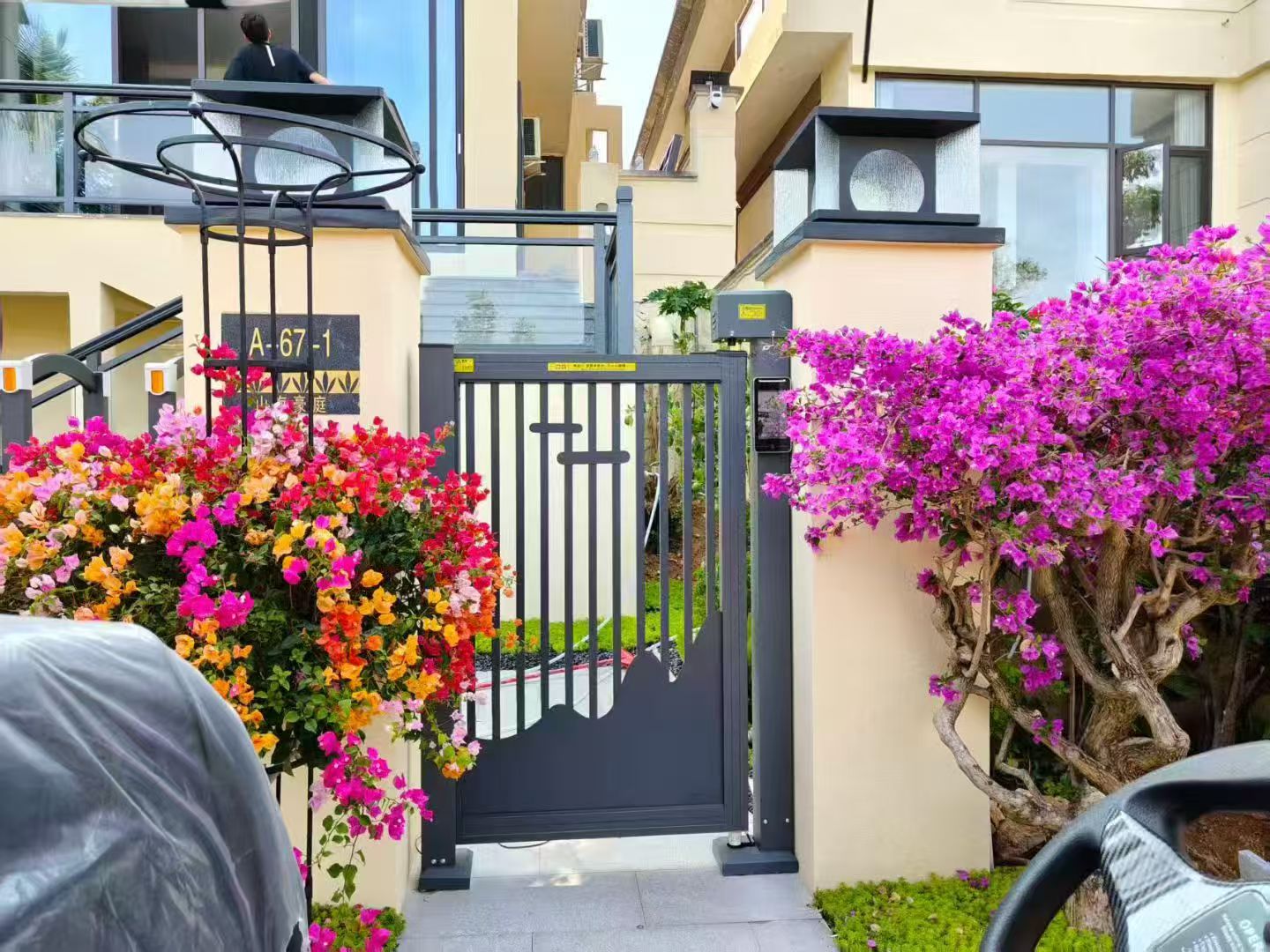 安拓人行小門 小區智能電動側門 工廠園區人行通道門 人臉識別門禁小門